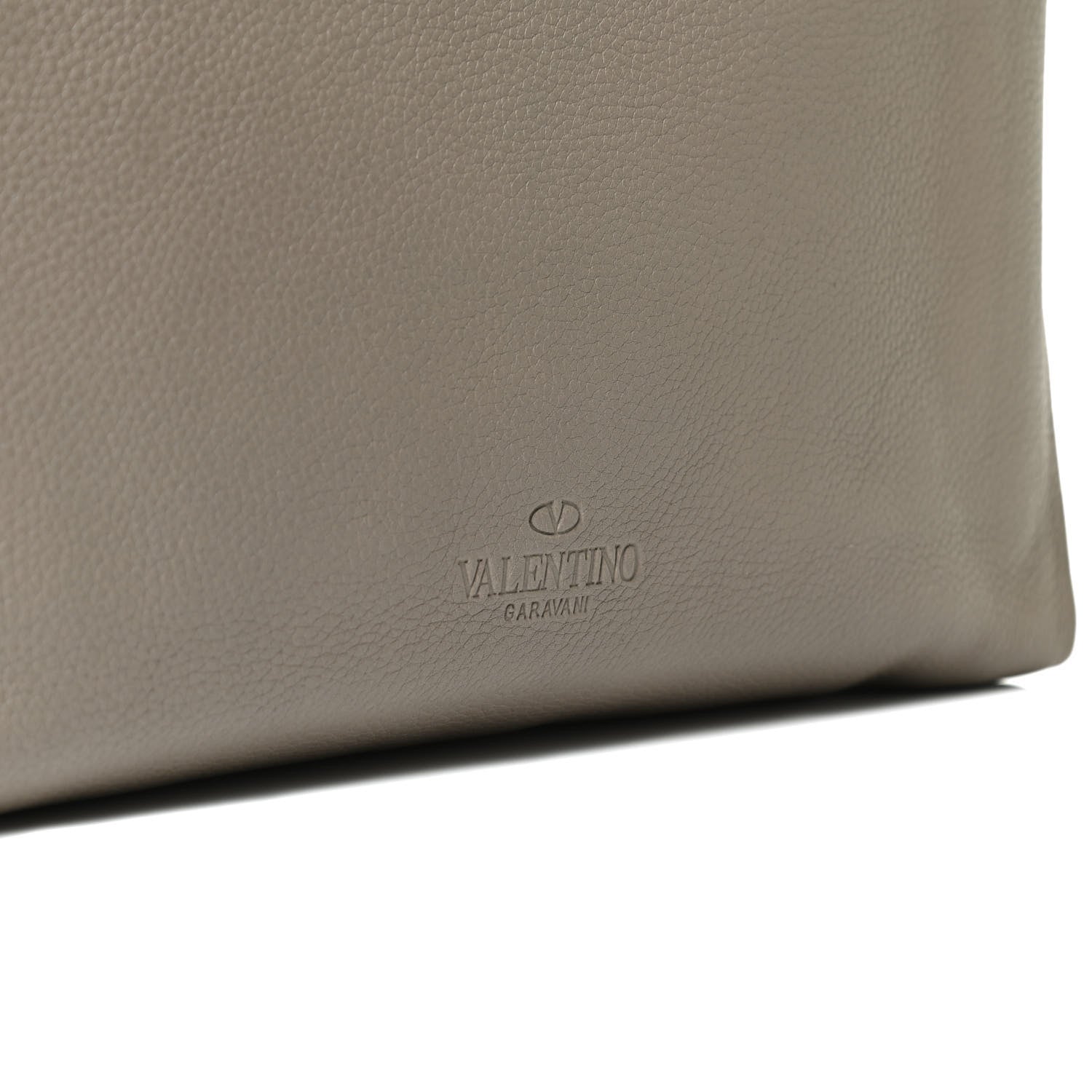 Valentino Garavani Pebbled Calfskin Rockstud Strap Clutch Poudre 8 of 12