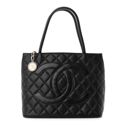 Chanel Caviar Quilted Medallion Tote Black 1 of 10