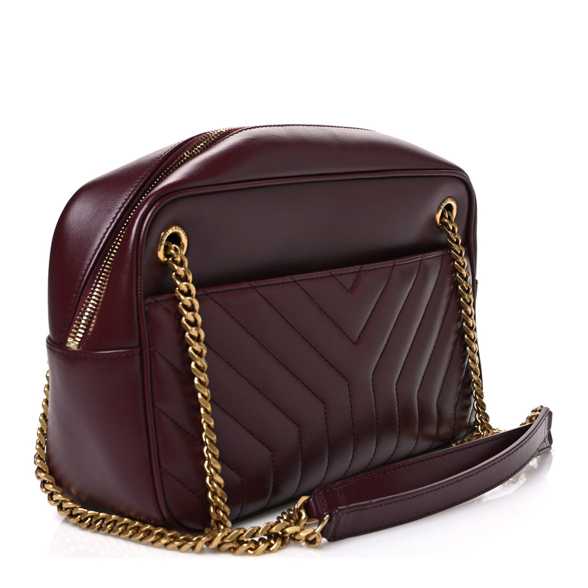 Calfskin Matelasse Joan Camera Bag Rouge Legion