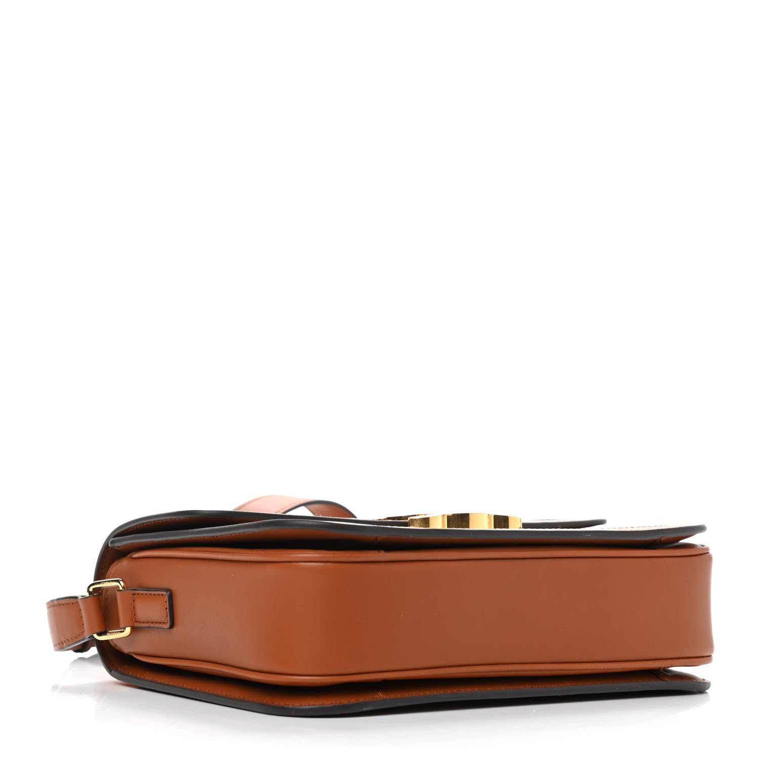Celine Textile Calfskin Classique Triomphe Bag Natural Tan 4 of 9