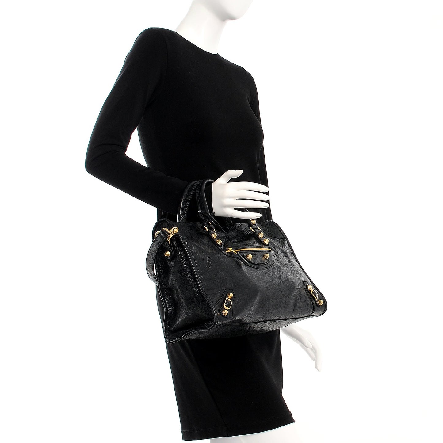 Agneau Giant 12 Gold Hardware City Black