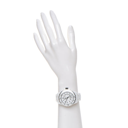 Chanel Stainless Steel Ceramic 38mm J12 Automatic Watch White 2 of 6