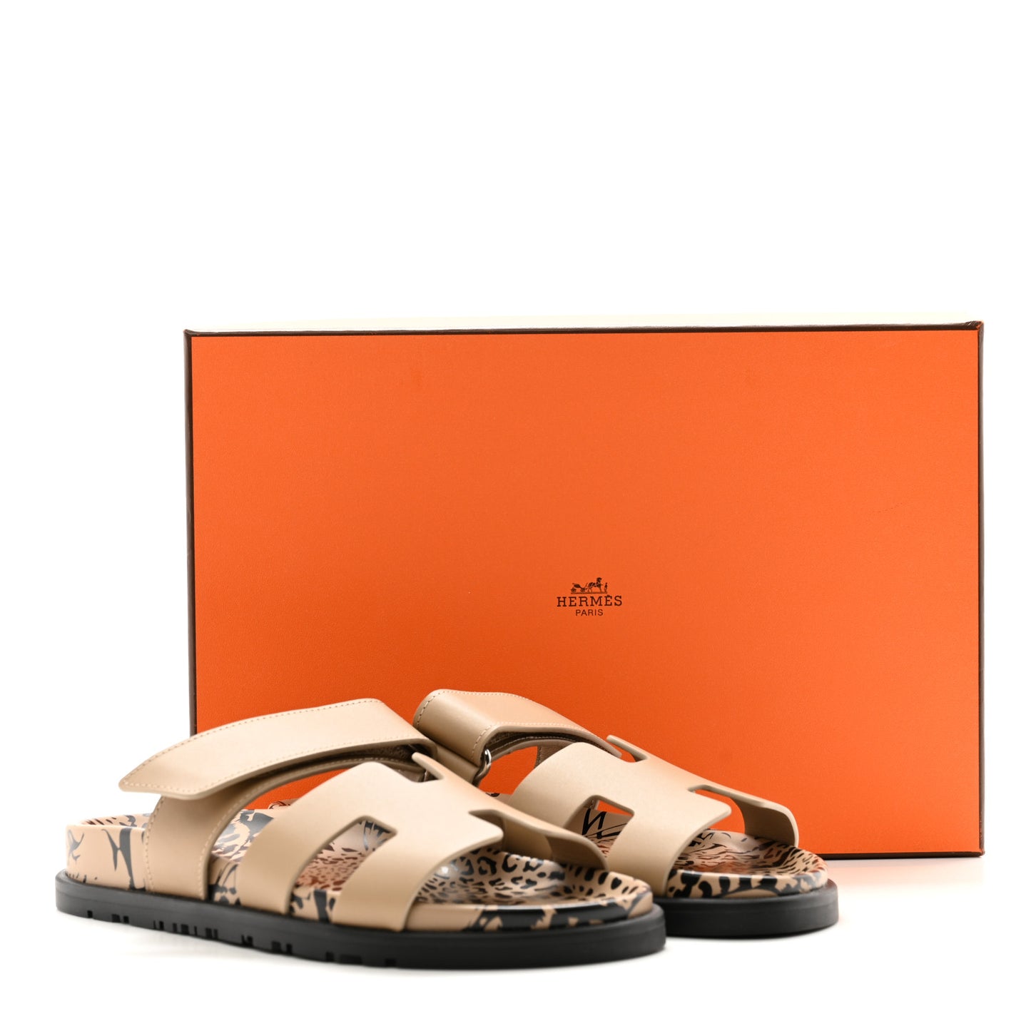 Calfskin Womens Chypre Sandals 35 Beige Argile