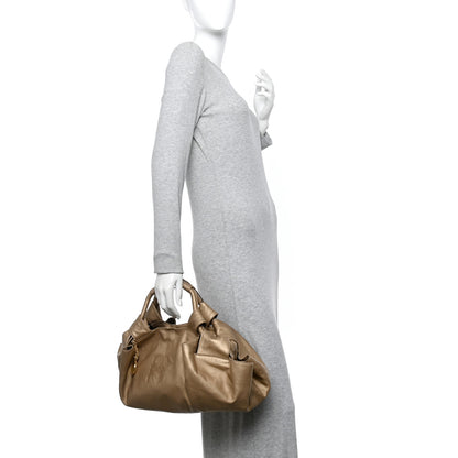 Loewe Metallic Nappa Aire Shoulder Bag Gold 2 of 10
