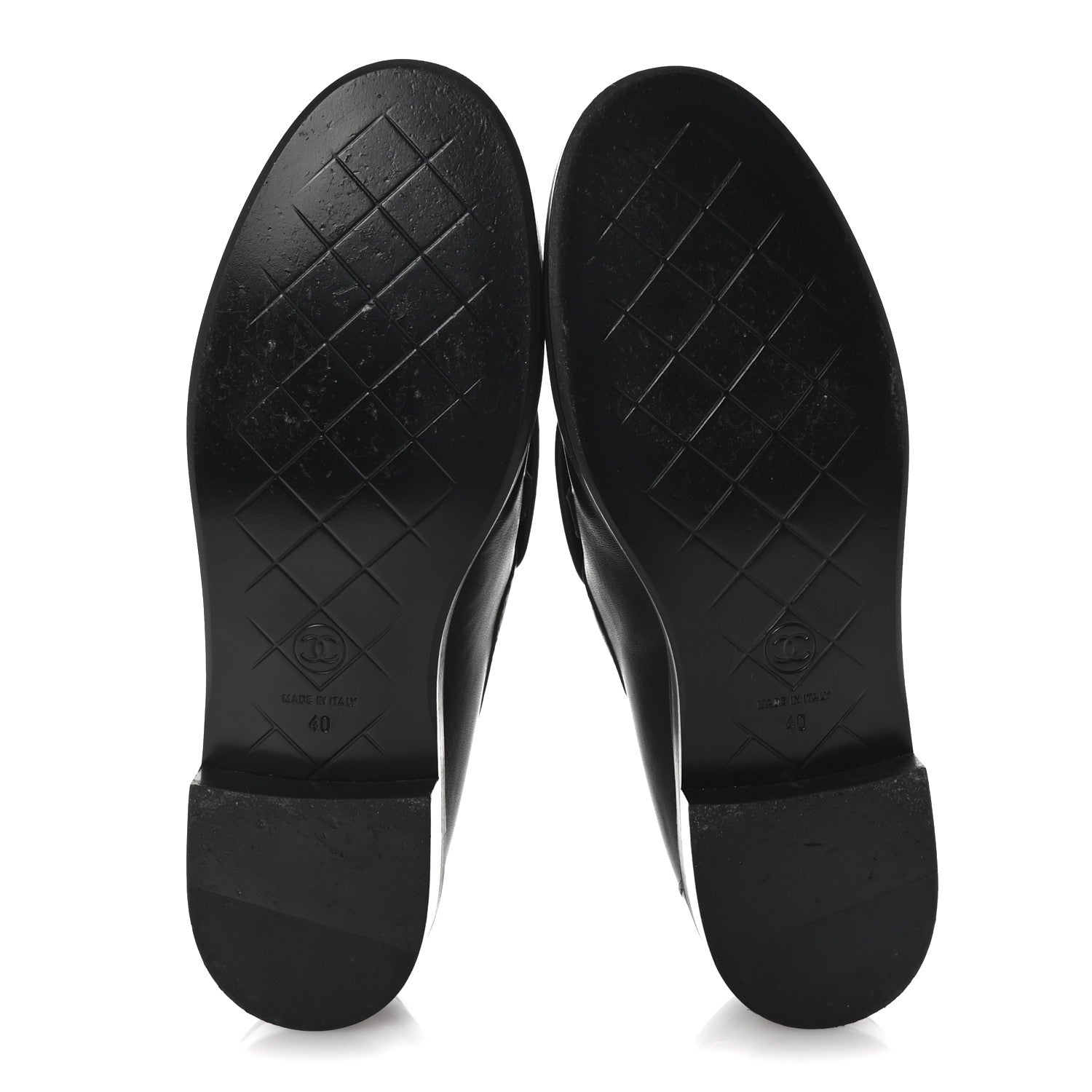 Chanel Lambskin Quilted CC Turnlock Loafers 40 Black 6 of 10