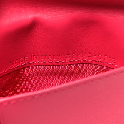 Christian Dior Lambskin Cannage Small Lady Dior Flap Card Holder Fuchsia 8 of 10