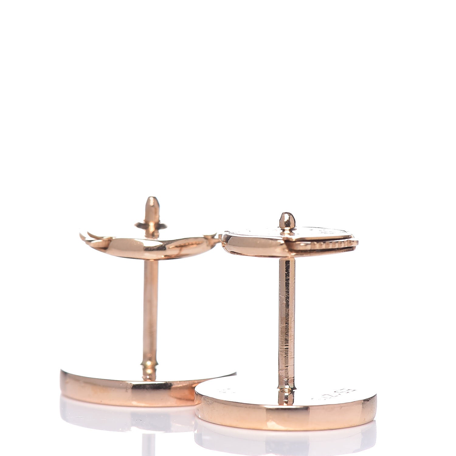 Bulgari 18K Rose Gold Mother of Pearl BVLGARI BVLGARI Stud Earrings 3 of 5