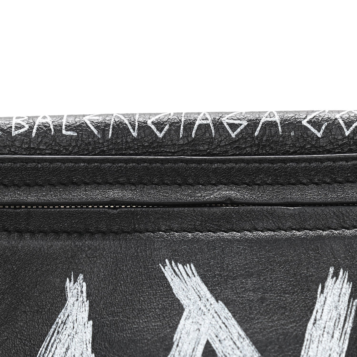Balenciaga Agneau Arena Graffiti All Over XS Souvenir Belt Bag Black White 12 of 12