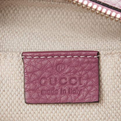 Gucci Pebbled Calfskin Small Soho Disco Bag Peonia Flower 6 of 7