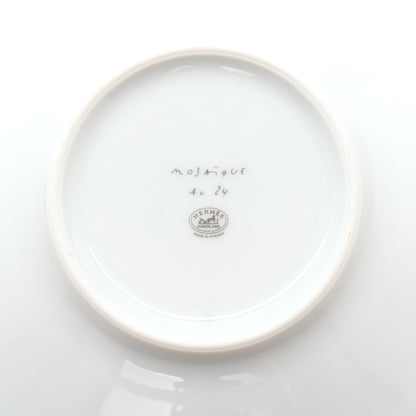 Hermes Porcelain Mosaique Au 24 Gold Tea Cup And Saucer Set Of 2 11 of 12