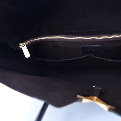Louis Vuitton Calfskin Monogram Kimono Tote Black 12 of 19