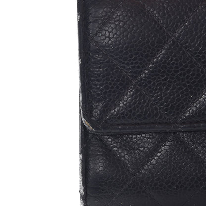 Chanel Caviar Quilted Large Flap Wallet Black 11 of 14