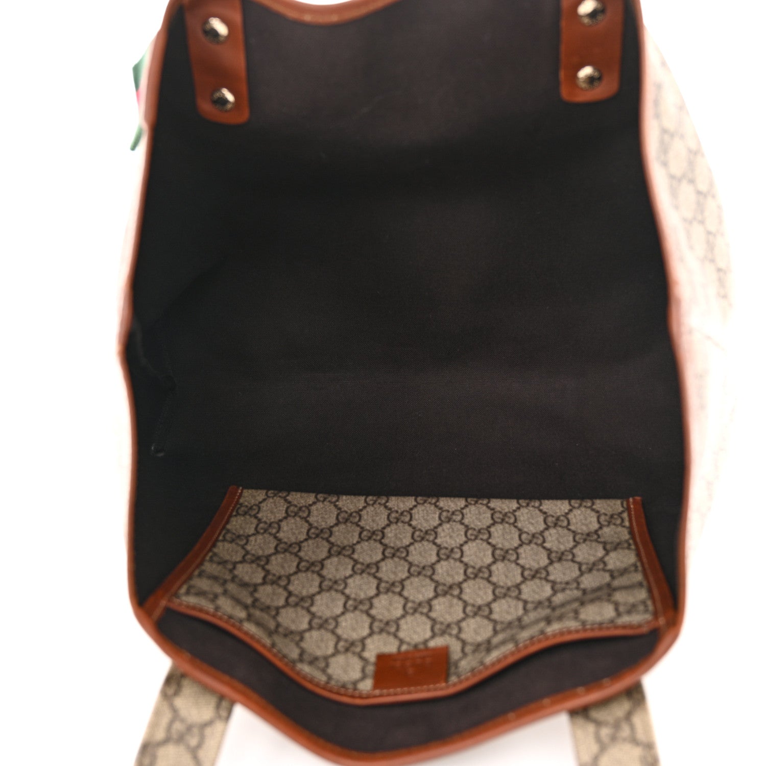 Gucci GG Plus Monogram Medium Signature Web Loop Tote Brown 5 of 10
