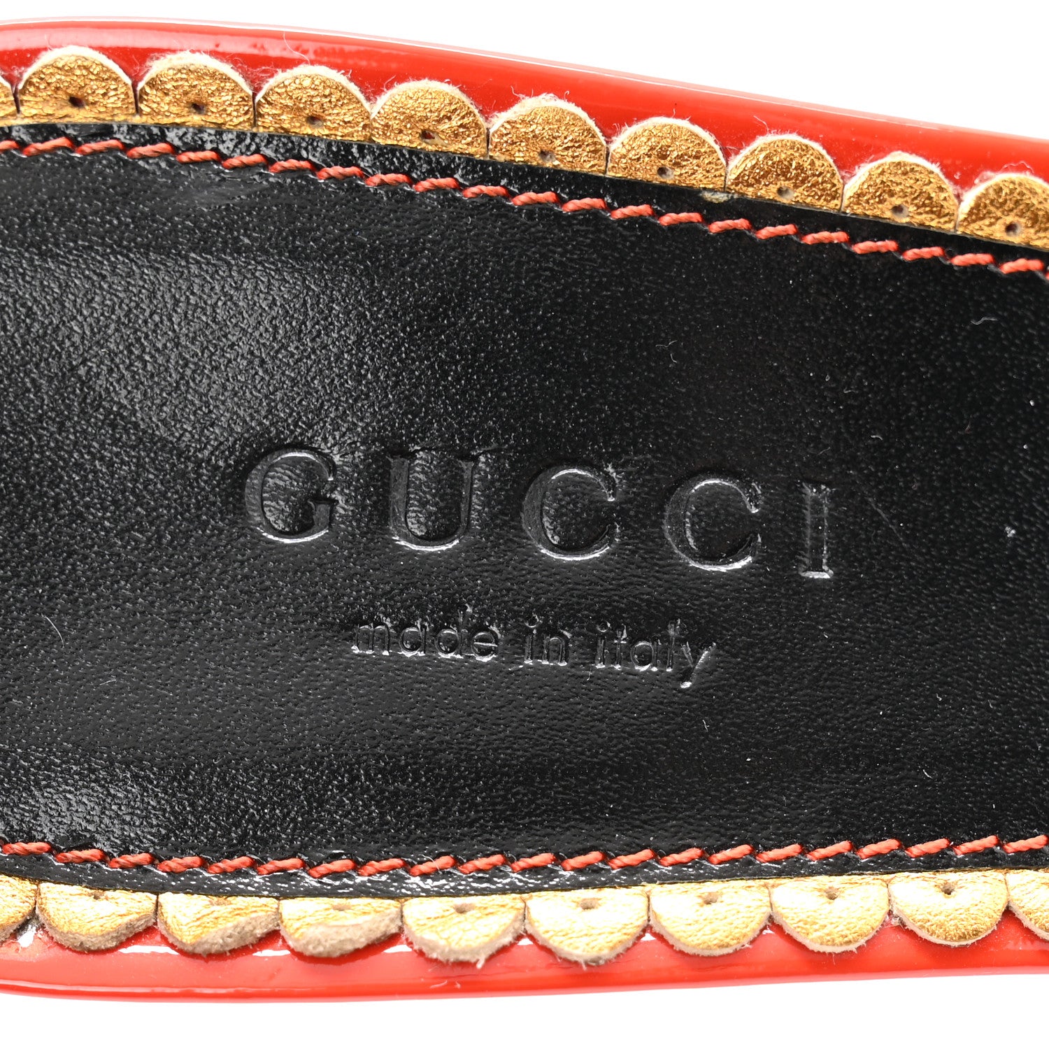 Gucci GG Monogram Open Toe Pumps 36.5 Beige Ebony Sun Orange Shine Purple 6 of 9