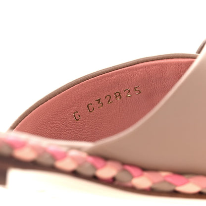 Chanel Lambskin Mule Sandals 38 Light Brown 8 of 9