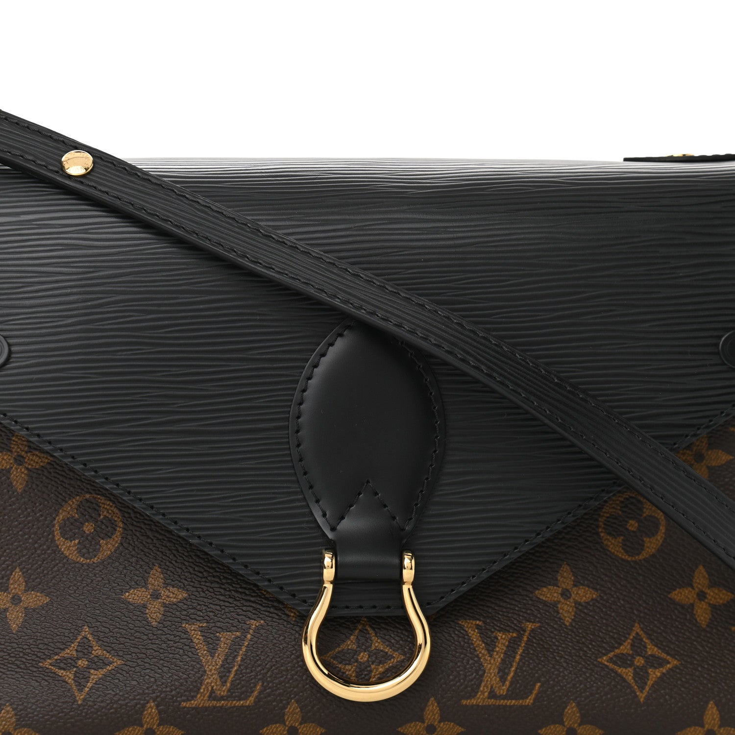 Louis Vuitton Epi Monogram Saint Michel Black 9 of 12