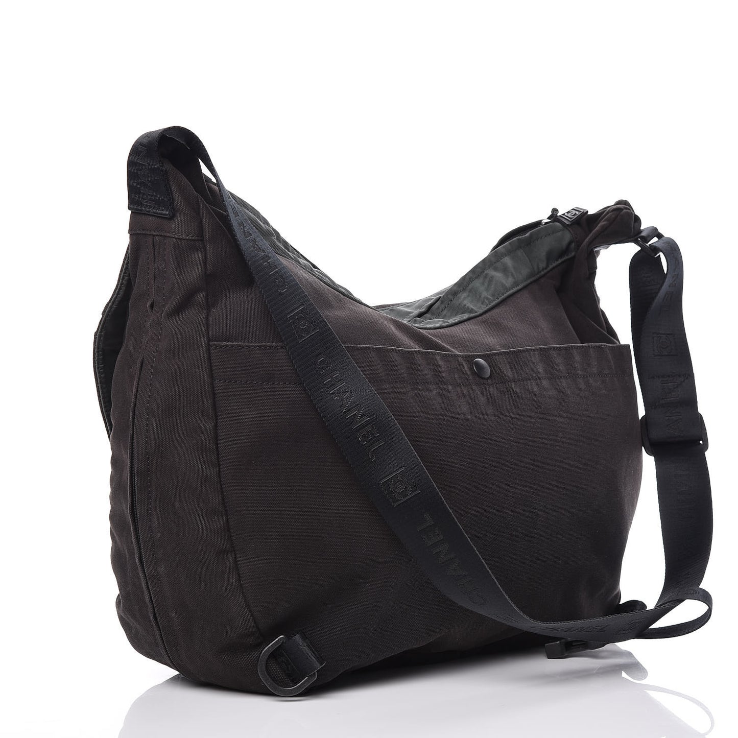 Canvas Nylon Sport Messenger Black