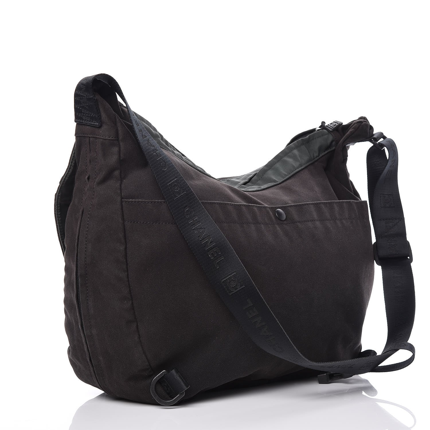 Chanel Canvas Nylon Sport Messenger Black 3 of 17
