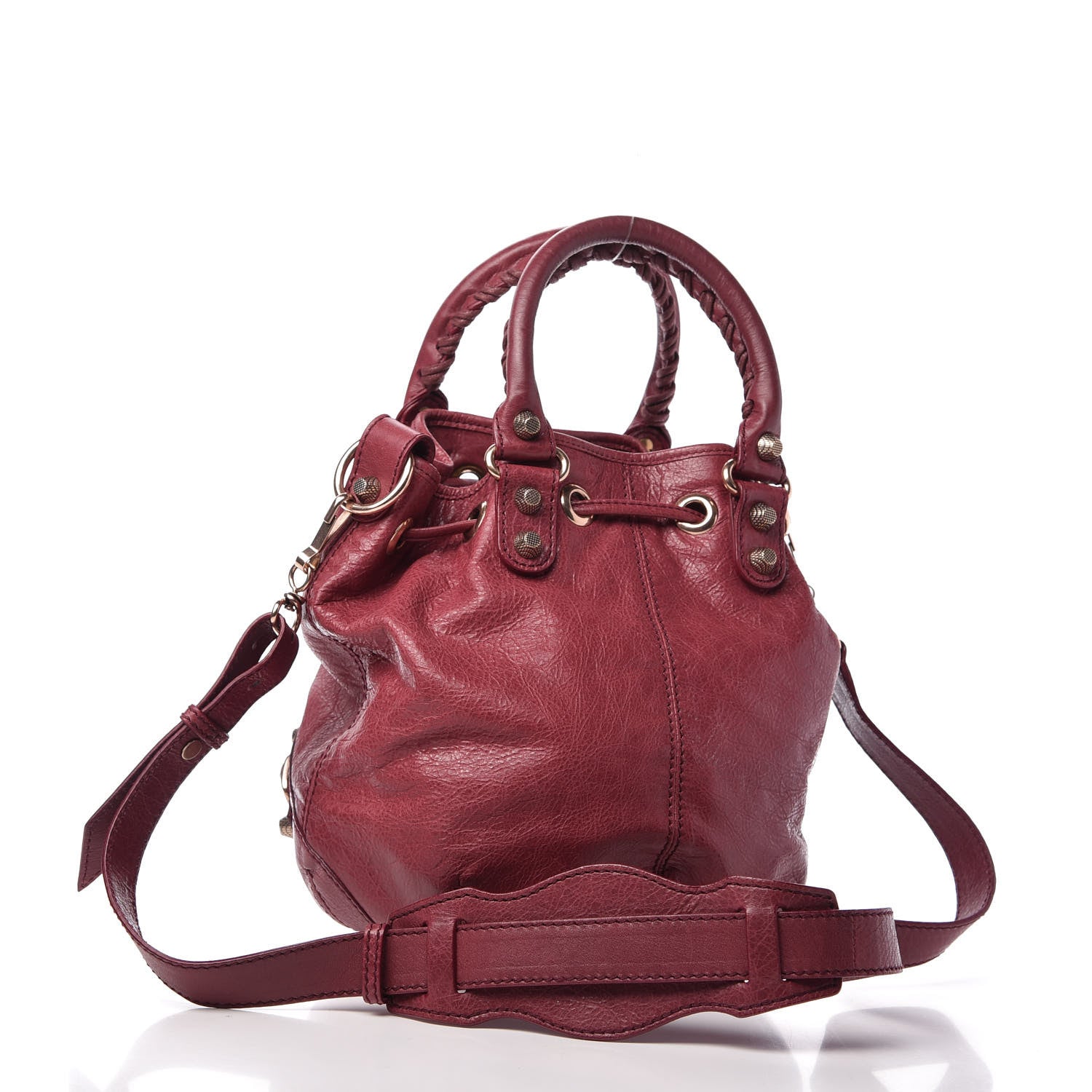 Balenciaga Agneau Giant 12 Rose Gold Hardware Mini Pompon Cassis 3 of 9