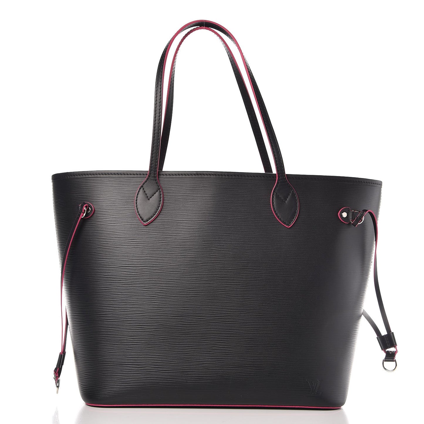 Epi Neverfull MM Black Hot Pink