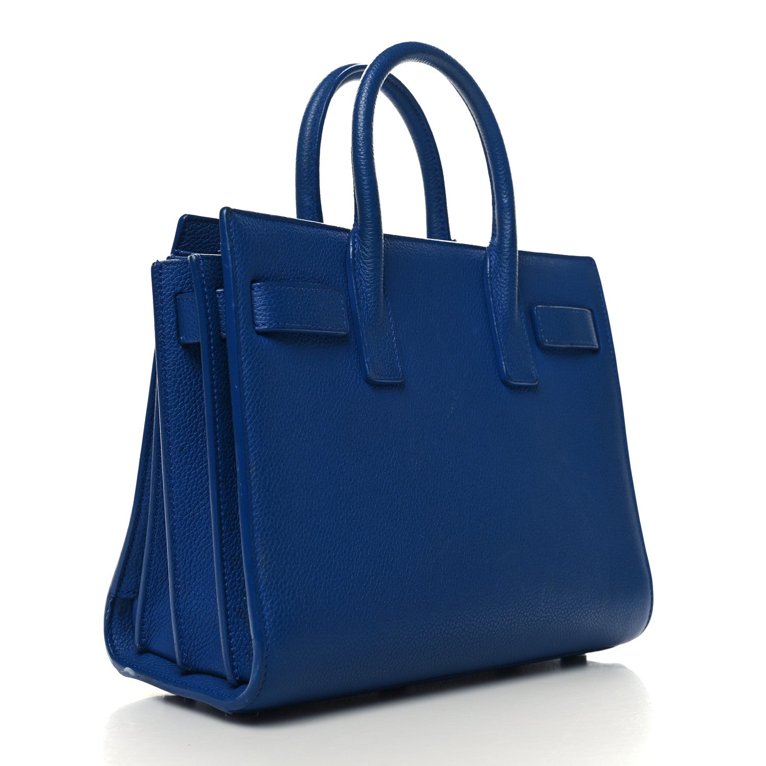 Saint Laurent Grained Calfskin Nano Sac De Jour Royal Blue 3 of 14