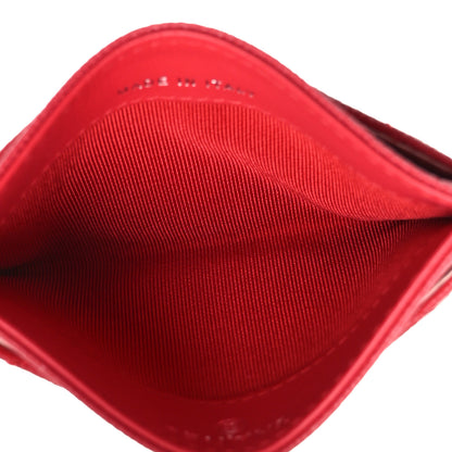 Chanel Caviar Chevron Quilted Card Holder Light Red 5 of 8