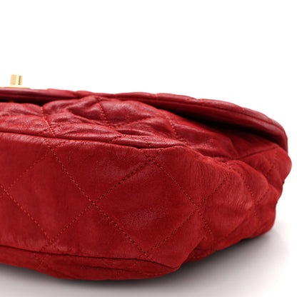 Chanel Iridescent Calfskin Large Chic Quilt Flap Red 10 of 10
