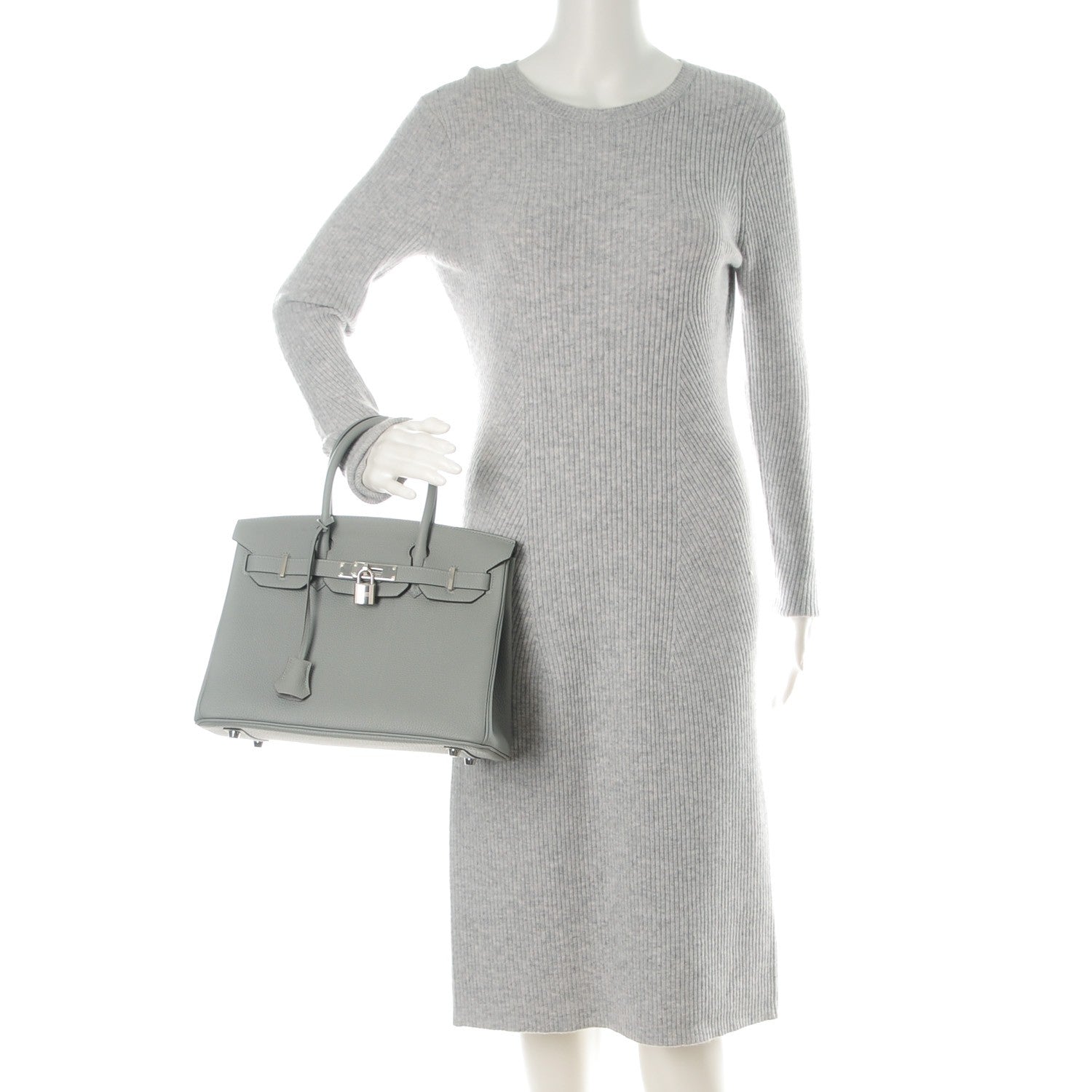Hermes Togo Birkin 30 Gris Mouette 2 of 25