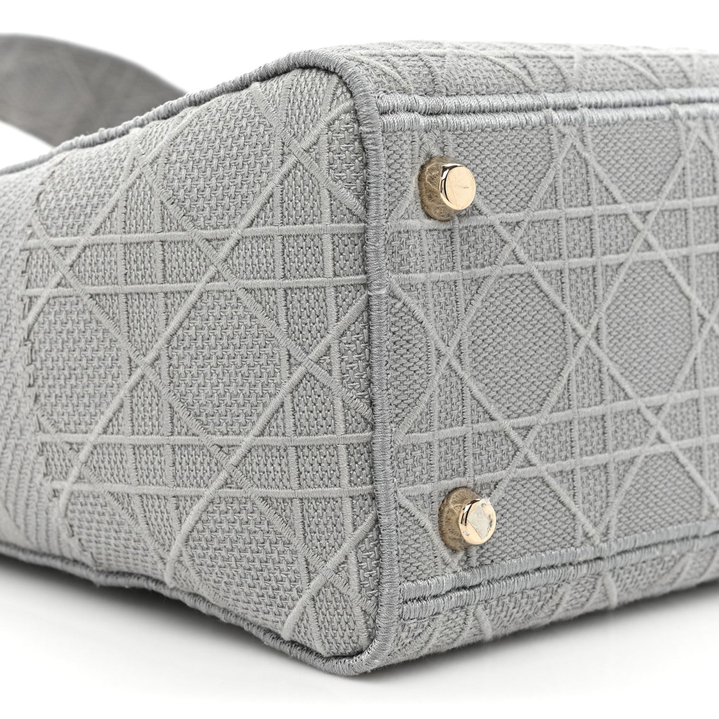 Canvas Embroidered Cannage Lady D-Lite Gray