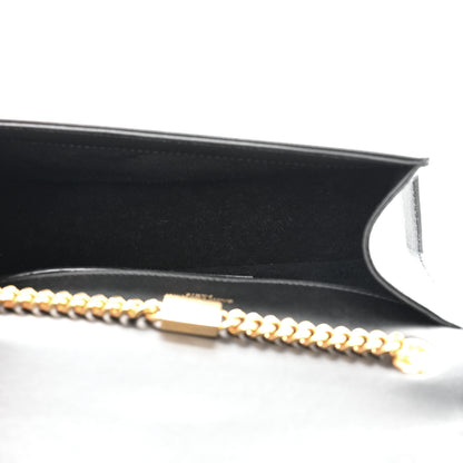 Saint Laurent Smooth Calfskin Small Classic Monogram Kate Tassel Chain Wallet Black 5 of 11