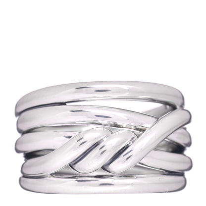 David Yurman Sterling Silver 14mm Continuance Ring 55 7.25 1 of 5