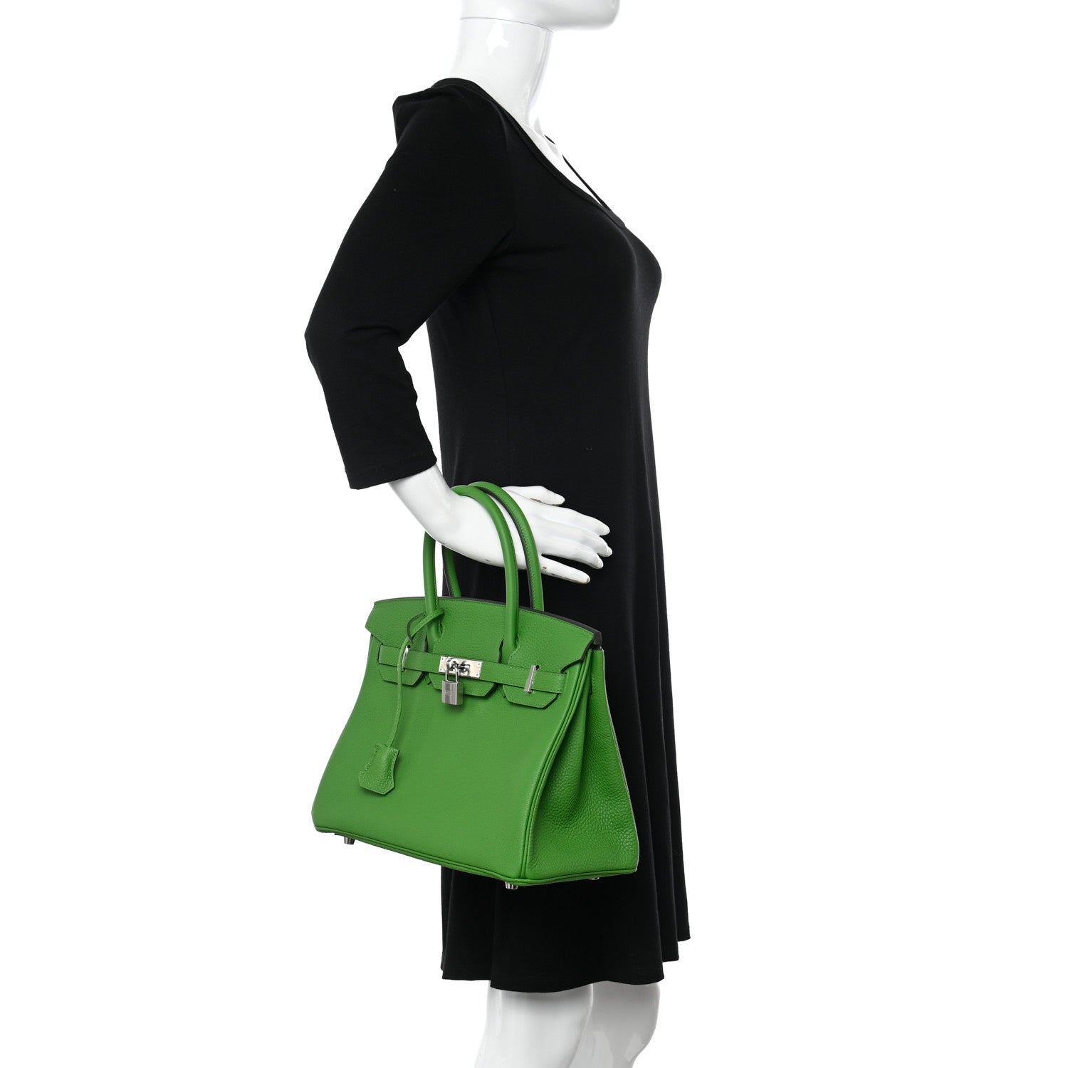 Hermes Togo Birkin 30 Vert Yucca 2 of 13