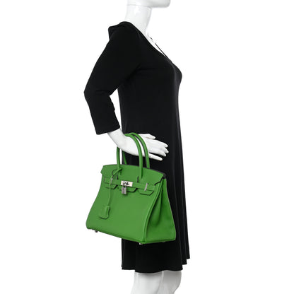 Hermes Togo Birkin 30 Vert Yucca 2 of 13
