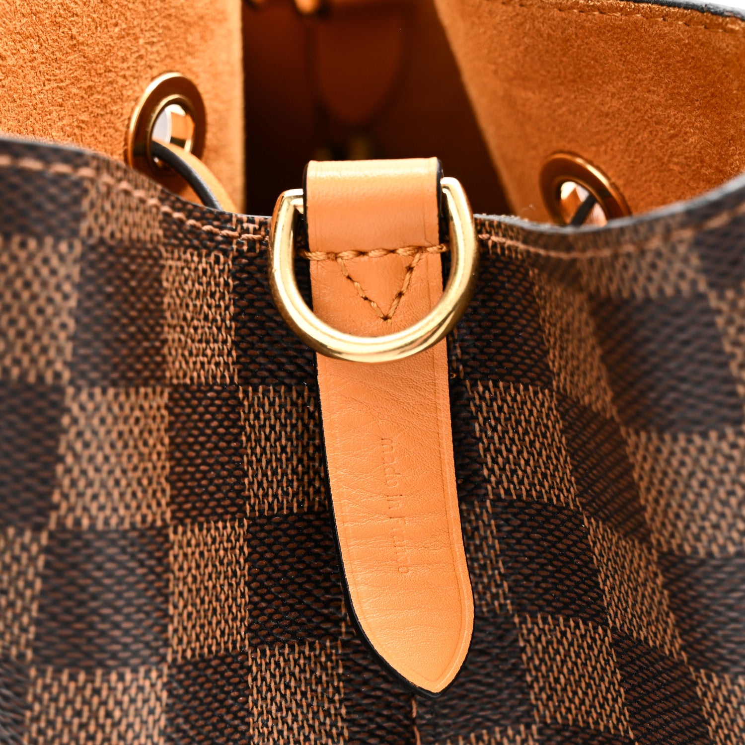Louis Vuitton Damier Ebene Neonoe MM Safran 7 of 10