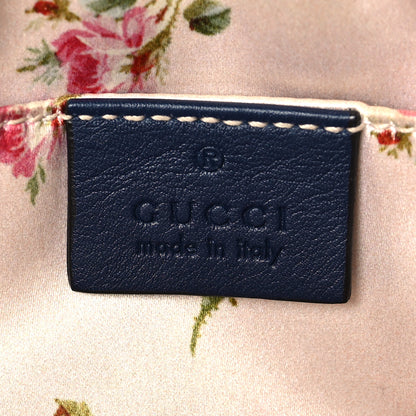 Gucci Denim Matelasse Mini Pearly GG Marmont Chain Shoulder Bag Blue 6 of 8