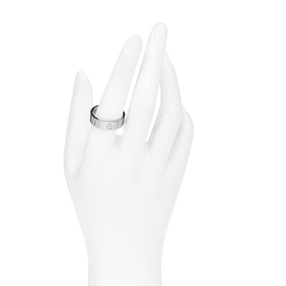 Cartier 18K White Gold 5.5mm LOVE Ring 58 8.25 2 of 4