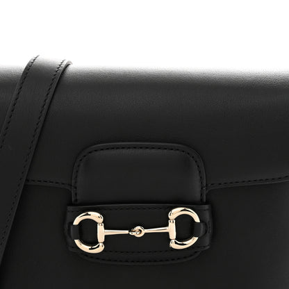 Gucci Arabella Calfskin Horsebit 1955 Shoulder Bag Black 8 of 11