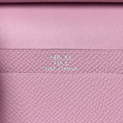 Hermes Epsom Mini Bearn Wallet Mauve Sylvester 6 of 7