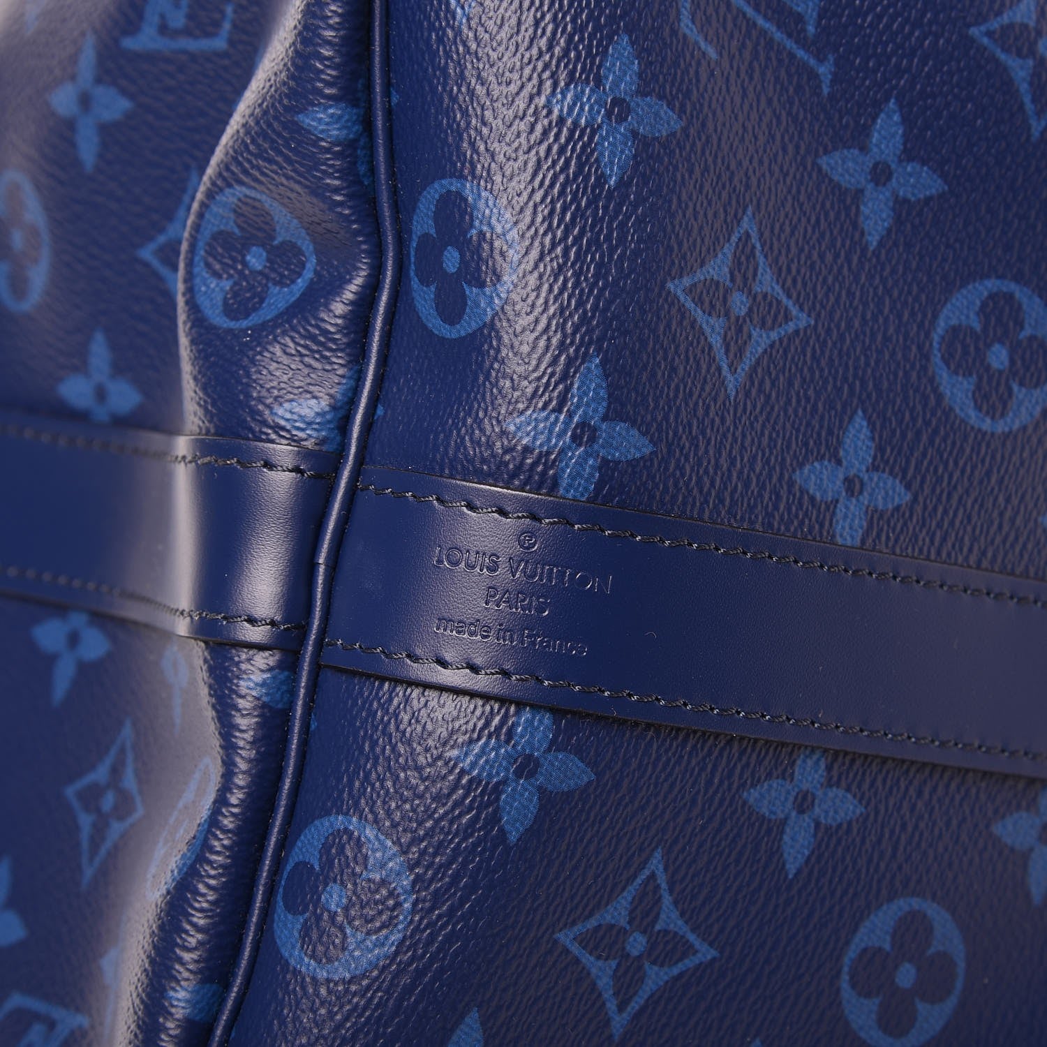 Louis Vuitton Monogram Split Keepall Bandouliere 50 Pacific Blue 6 of 8