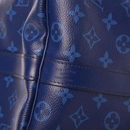 Louis Vuitton Monogram Split Keepall Bandouliere 50 Pacific Blue 6 of 8