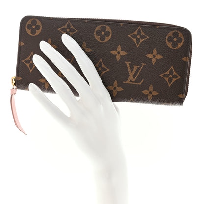 Louis Vuitton Monogram Clemence Wallet Rose Ballerine 2 of 13