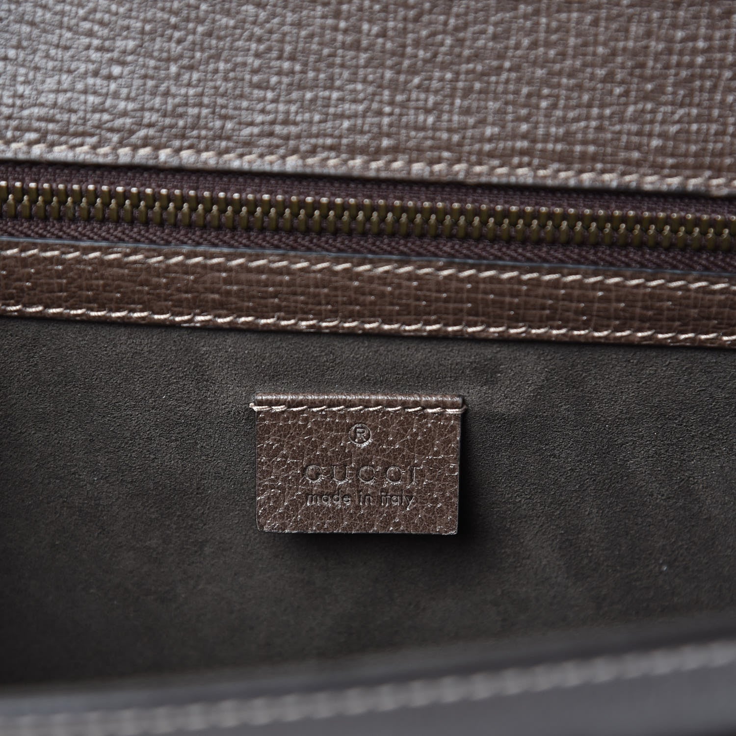 Gucci GG Supreme Monogram Web Messenger Bag Brown 6 of 10