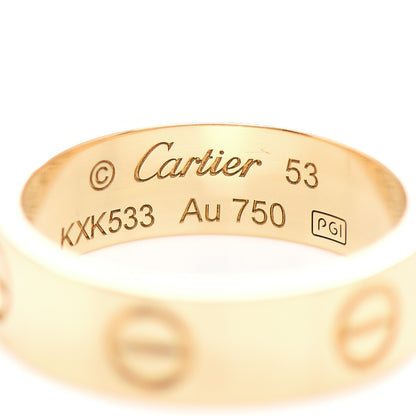 Cartier 18K Yellow Gold 5.5mm LOVE Ring 53 6.25 4 of 5