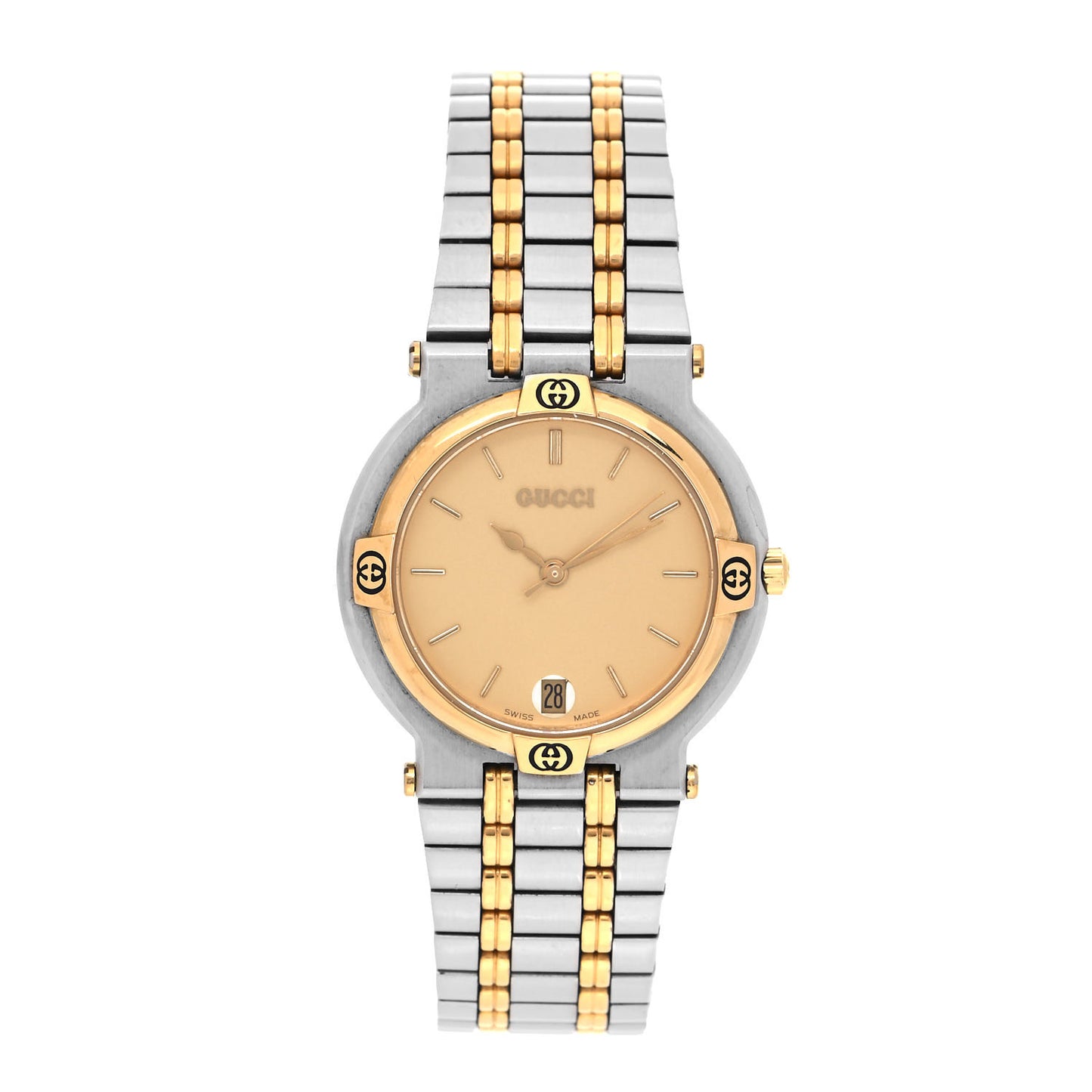 Stainless Steel 32mm 9000M Quartz Watch Gold