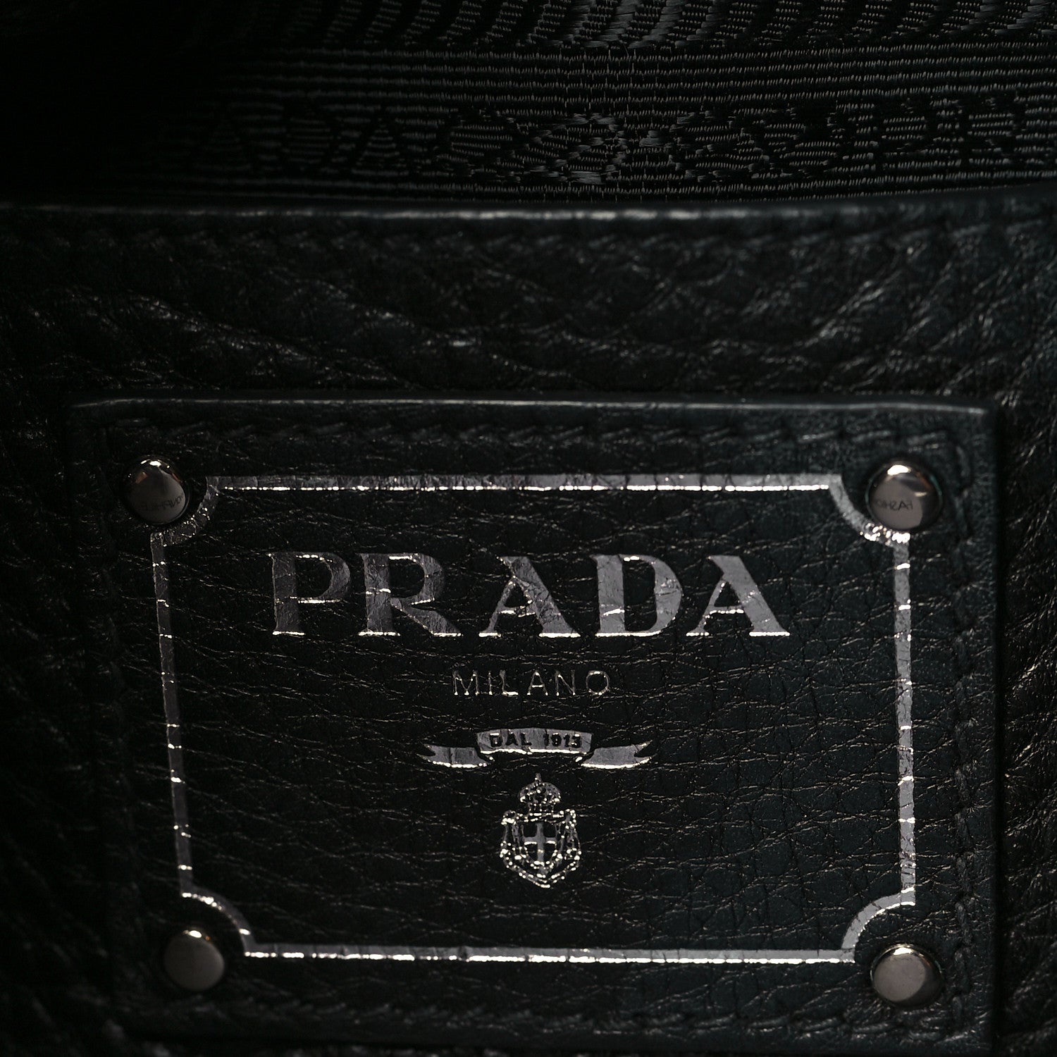 Prada Vitello Daino Shopping Tote Black 5 of 7