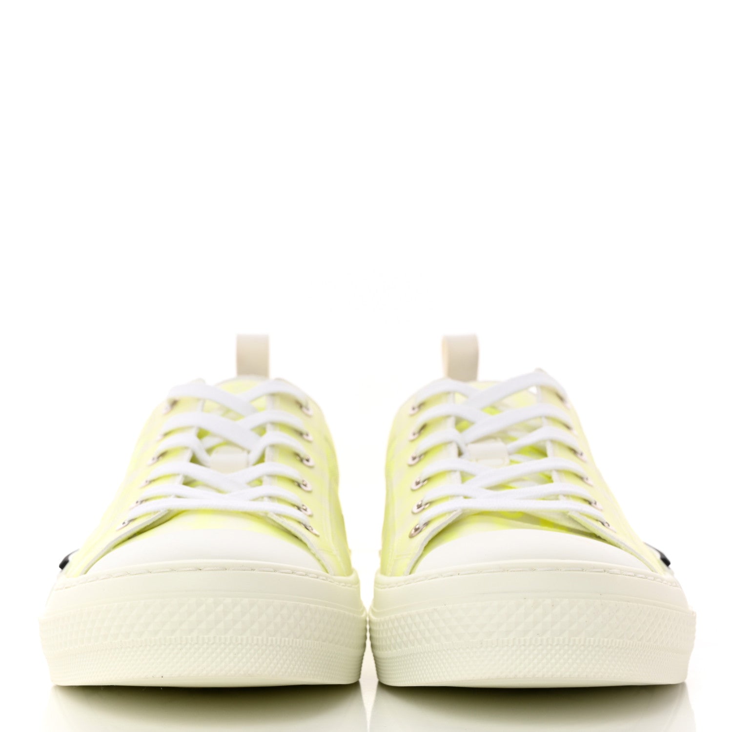 Christian Dior Technical Canvas Oblique Mens B23 Low Top Sneakers 45 Yellow 2 of 15
