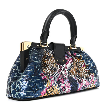 Louis Vuitton Calfskin Monogram Sequin LV Cafe Clutch Multicolor 3 of 9