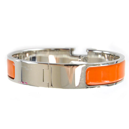 Hermes Narrow Enamel Clic Clac H Bracelet PM Orange 3 of 6