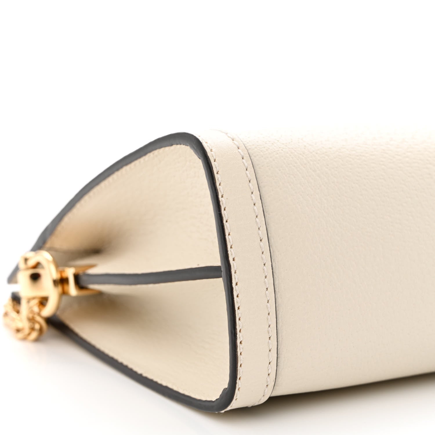 Gucci Textured Calfskin Web Small Ophidia Chain Shoulder Bag Mystic White 9 of 10