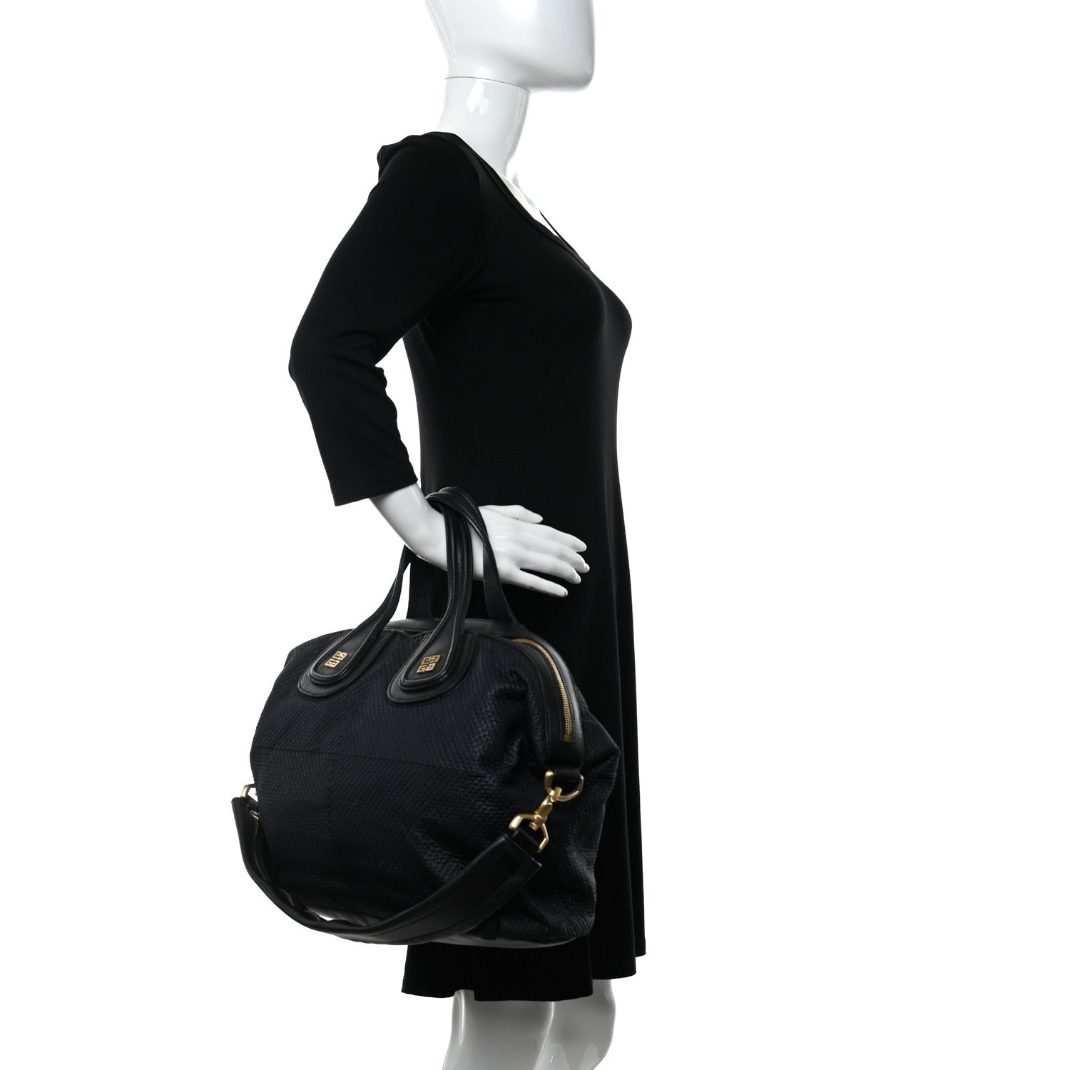 Givenchy Nylon Quilted Calfskin Small Nightingale Navy 2 of 10